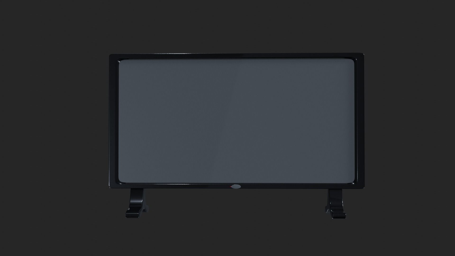 Plasma TV Low-poly 3D model_3