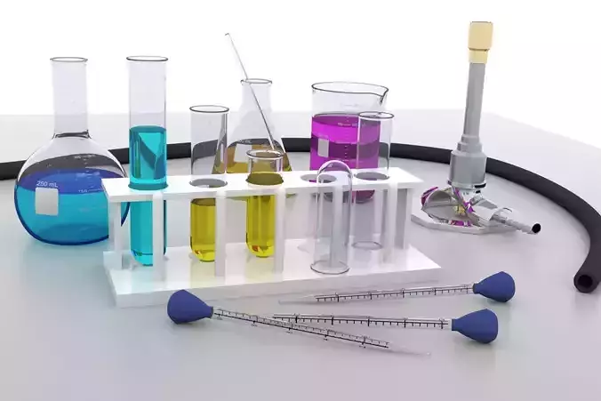 Chemistry Lab Equipment 3D model