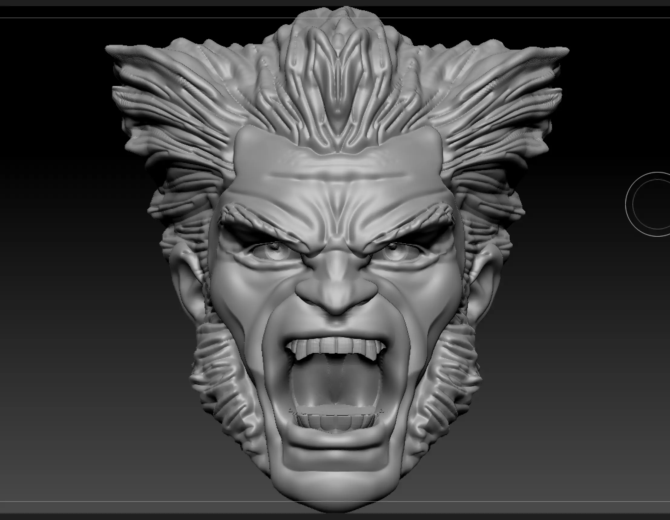 Wolverine2 wolverine head 3D print model