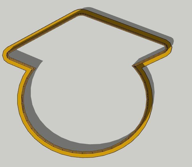 Graduate Cookie Cutter 3D print model_2