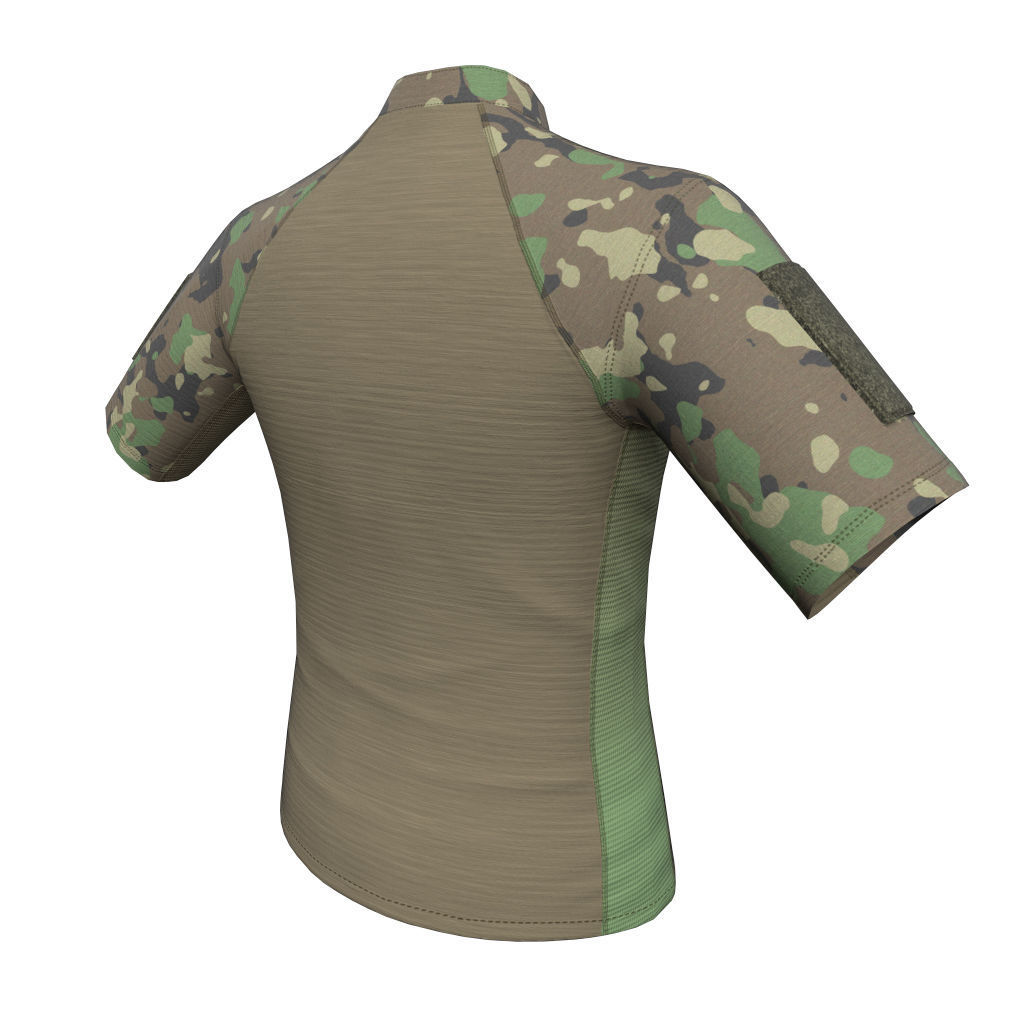 Condor Outdoor Short Sleeve Combat Shirt Low Poly PBR low  Low-poly 3D model_28