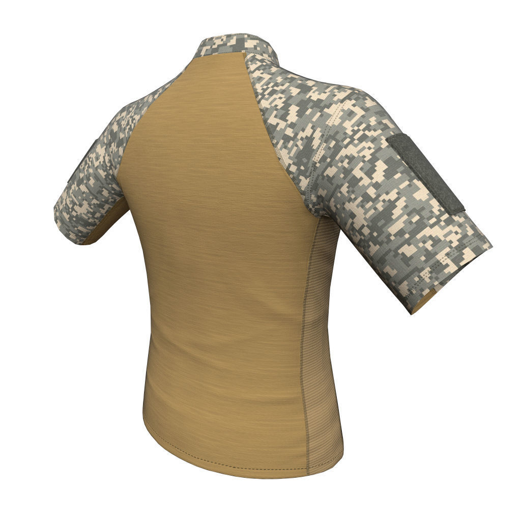 Condor Outdoor Short Sleeve Combat Shirt Low Poly PBR low  Low-poly 3D model_24