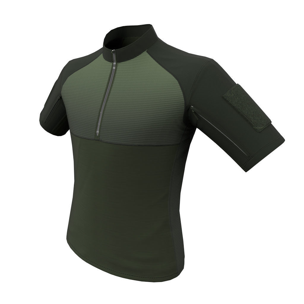 Condor Outdoor Short Sleeve Combat Shirt Low Poly PBR low  Low-poly 3D model_11
