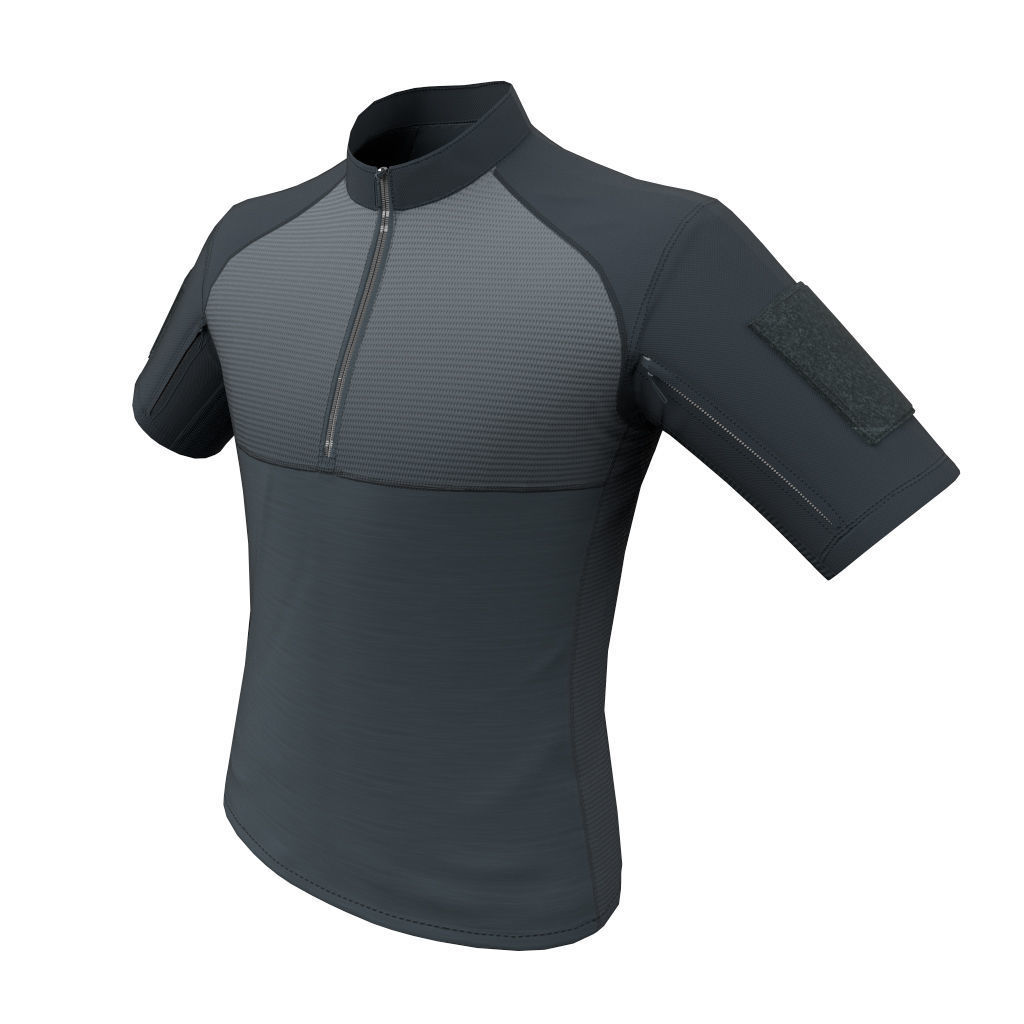 Condor Outdoor Short Sleeve Combat Shirt Low Poly PBR low  Low-poly 3D model_13