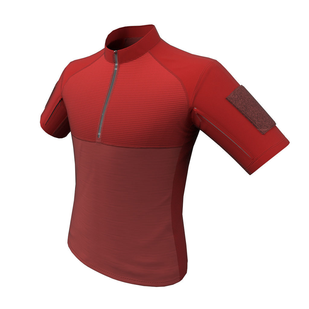 Condor Outdoor Short Sleeve Combat Shirt Low Poly PBR low  Low-poly 3D model_23