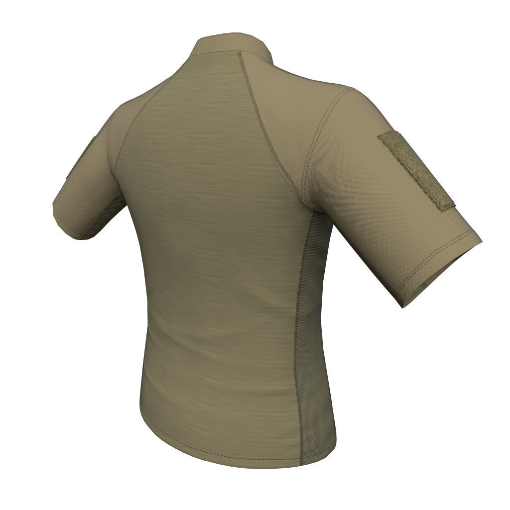 Condor Outdoor Short Sleeve Combat Shirt Low Poly PBR low  Low-poly 3D model_20