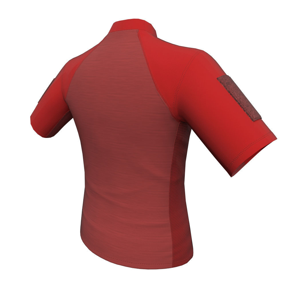Condor Outdoor Short Sleeve Combat Shirt Low Poly PBR low  Low-poly 3D model_22
