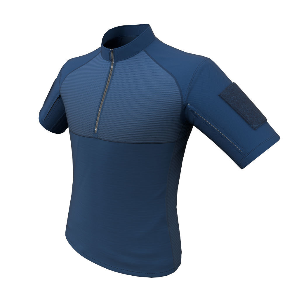 Condor Outdoor Short Sleeve Combat Shirt Low Poly PBR low  Low-poly 3D model_17