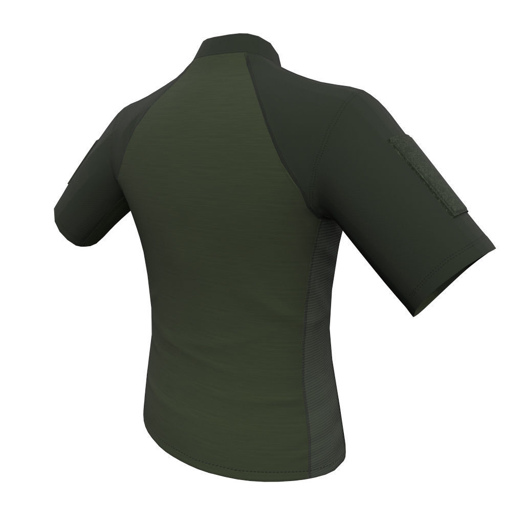 Condor Outdoor Short Sleeve Combat Shirt Low Poly PBR low  Low-poly 3D model_10