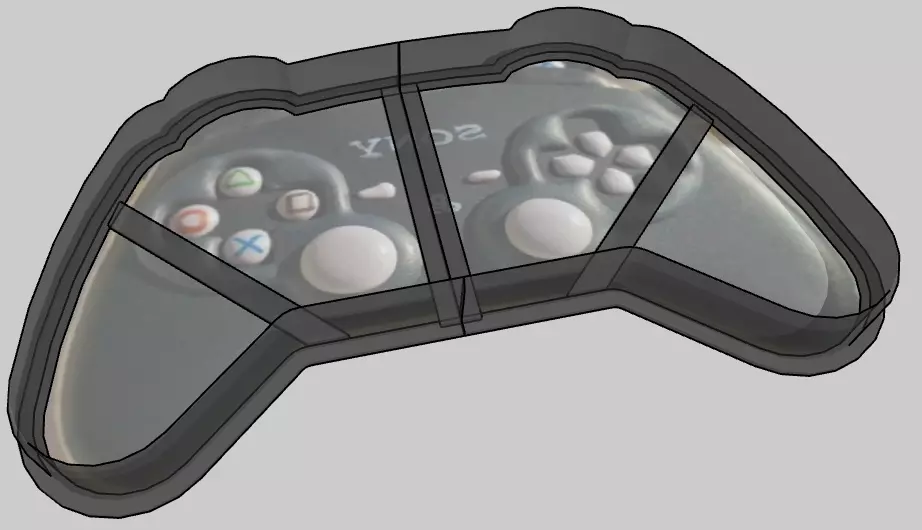 Joystick Playstation Cookie Cutter 3D print model_0