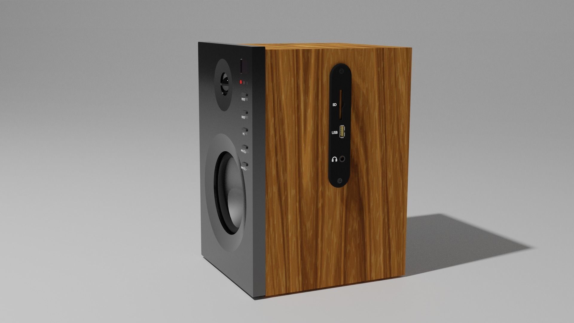 Computer speakers Free 3D model_3