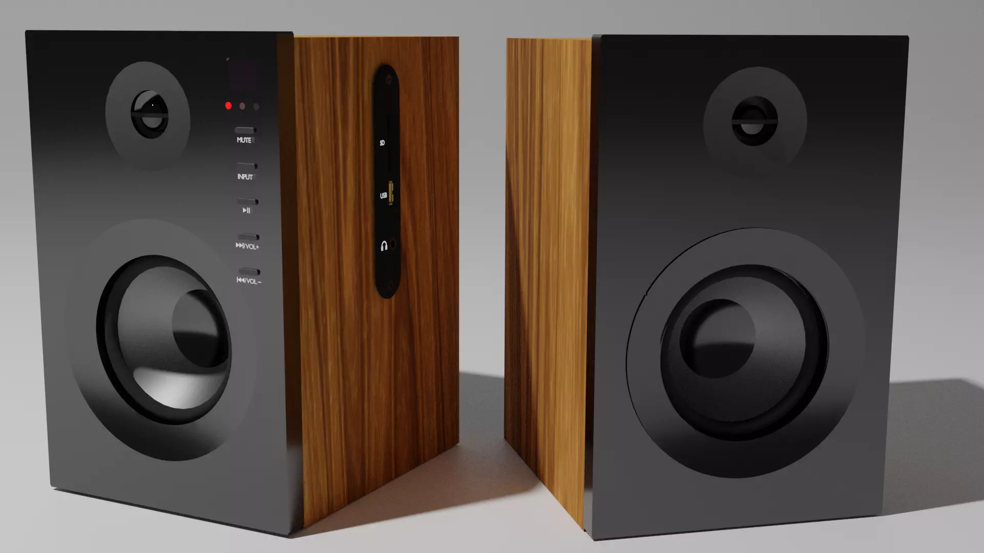 Computer speakers Free 3D model_0