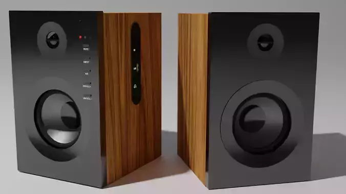 Computer speakers Free 3D model
