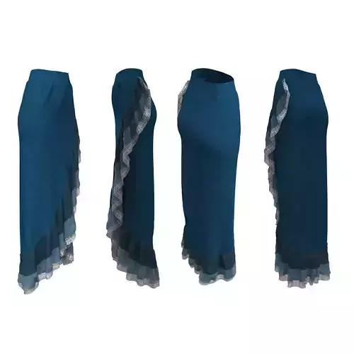Skirts Fancy Wrap 3D model