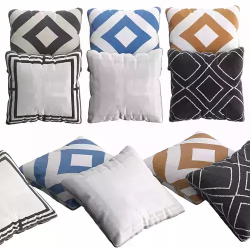 H and M Pillow Set 4 3D model