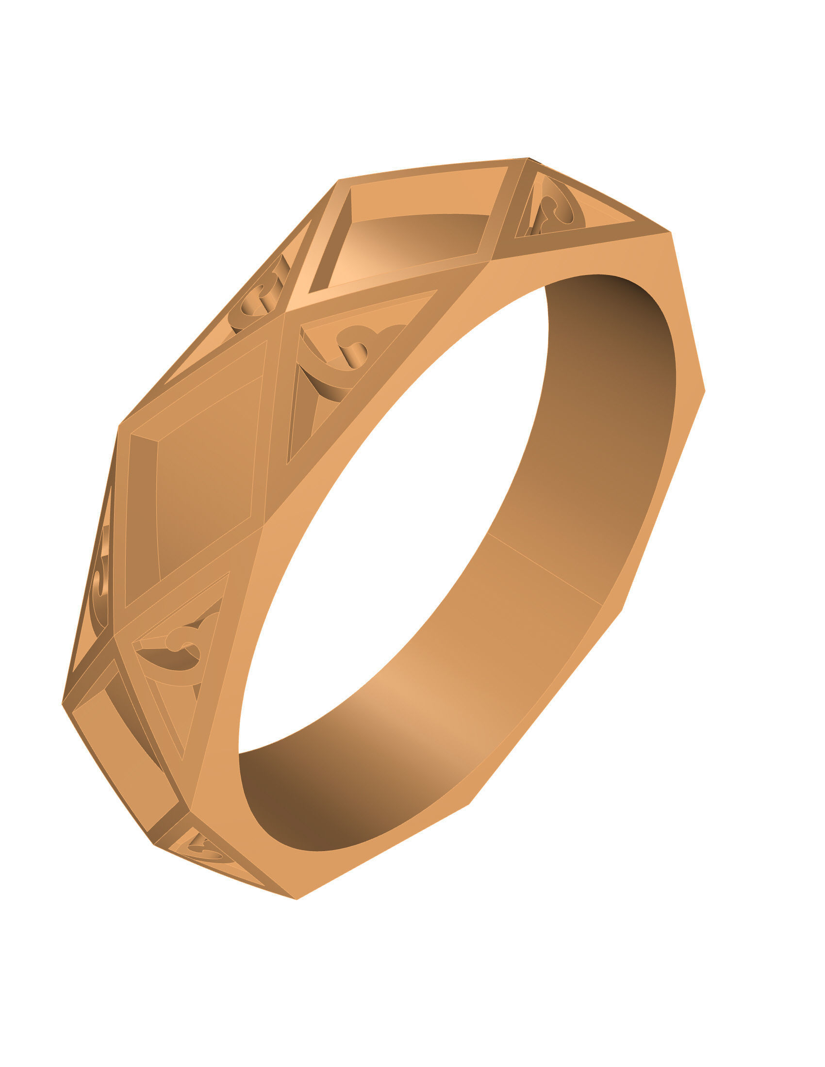 Wedding Bands 3D print model_2