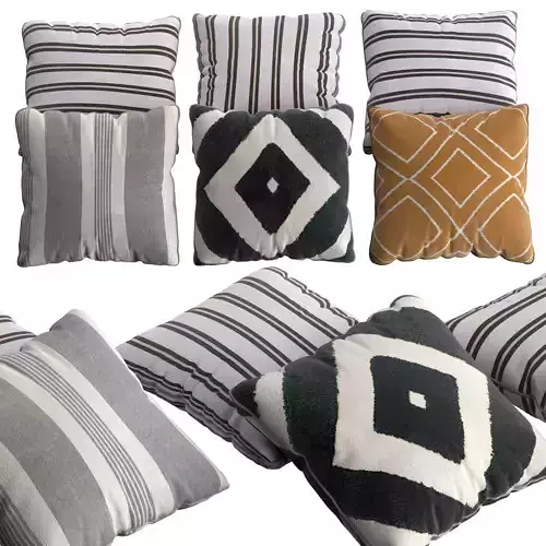 H and M Pillow Set 6