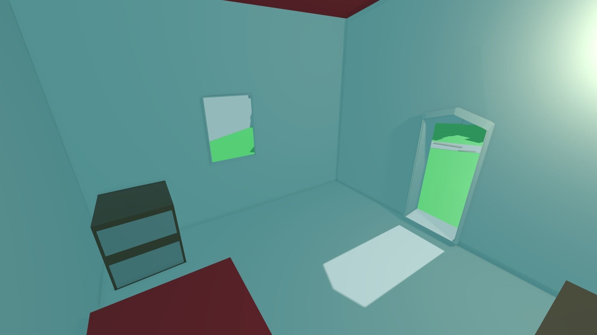 Low Poly Castle Model with roof Free low-poly 3D model_7