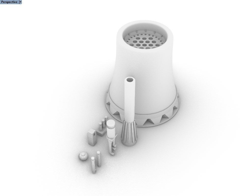 Chimney Pack 3D print model_3