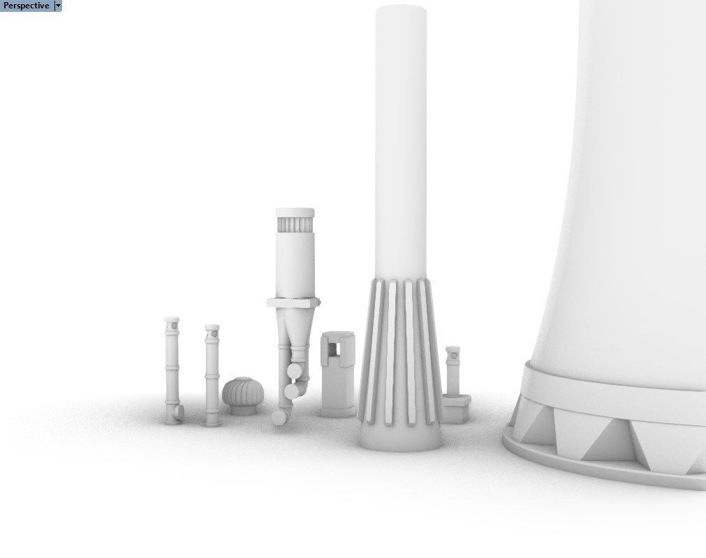Chimney Pack 3D print model_6