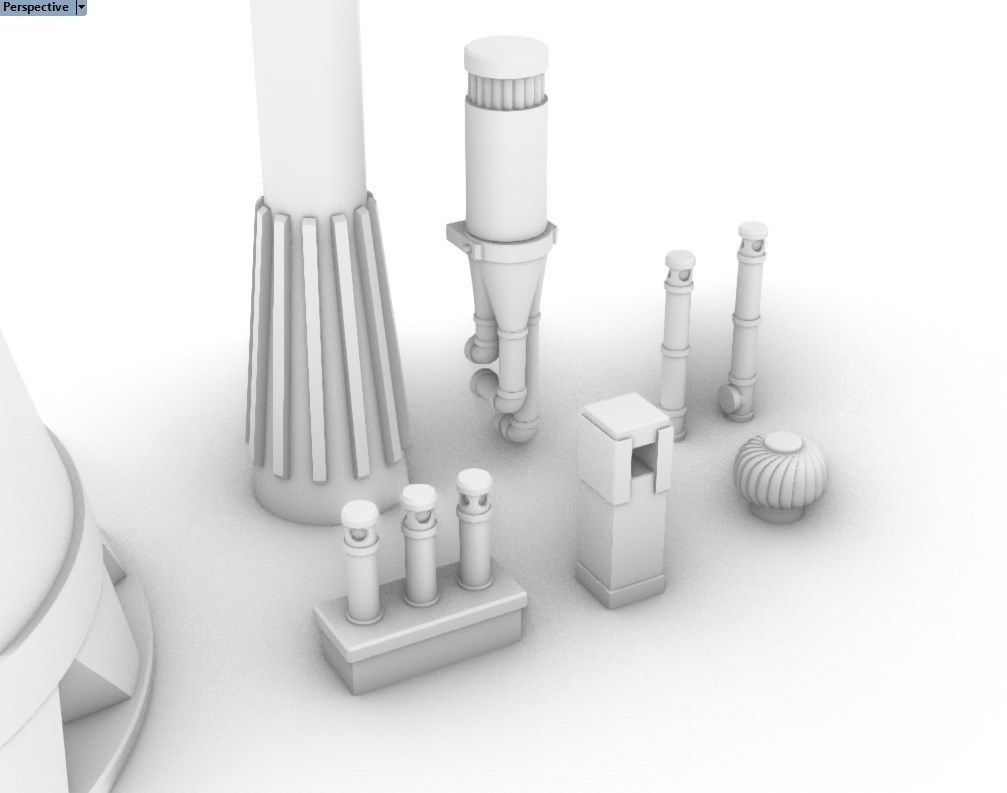Chimney Pack 3D print model_10