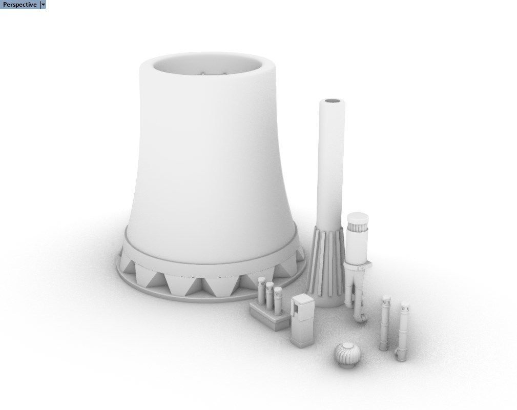 Chimney Pack 3D print model_2