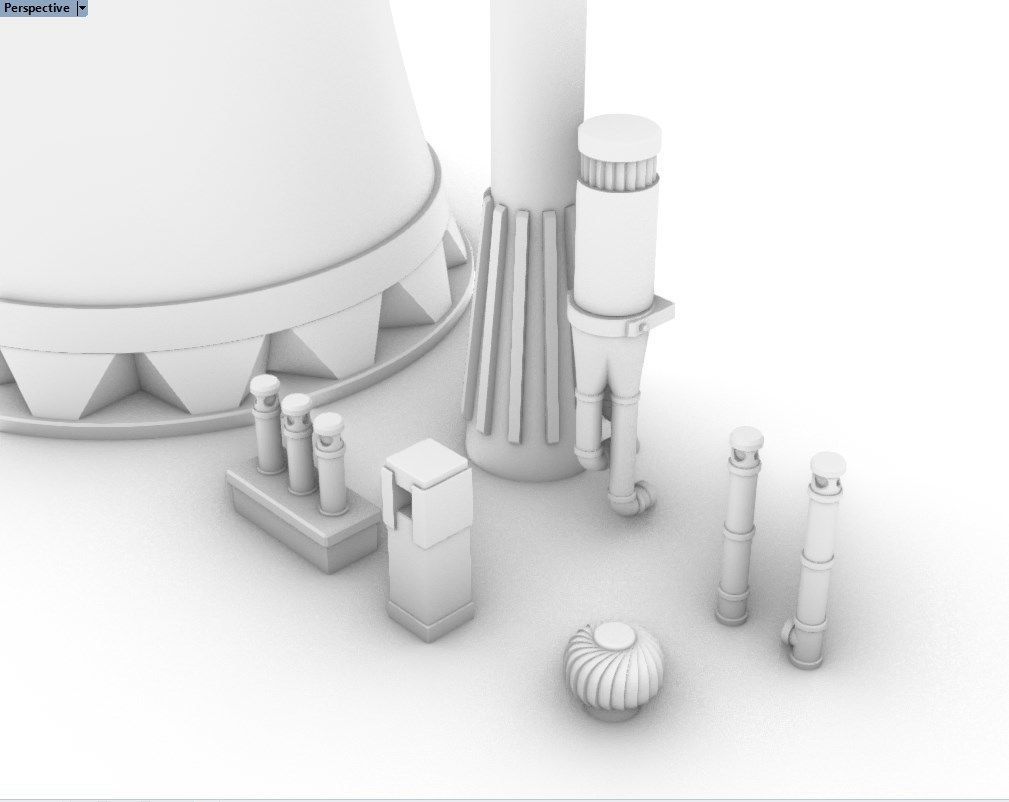 Chimney Pack 3D print model_11
