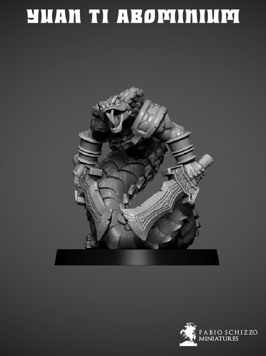 Yuan Ti Abominiums pack 3D print model_1