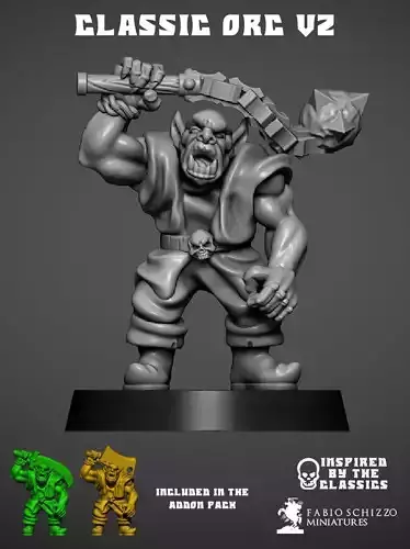 Dungeon Classic Orks 3D print model