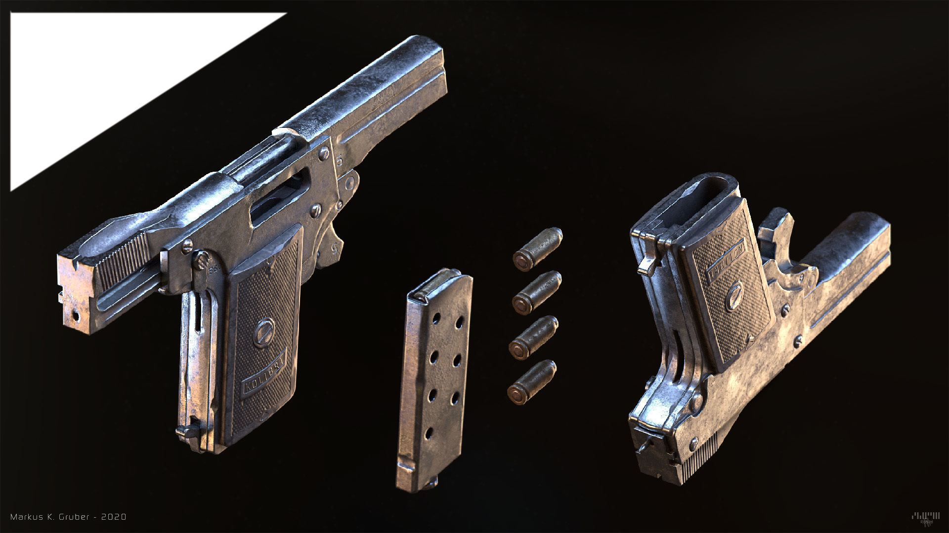 Kolibri 2mm Low-poly 3D model_1