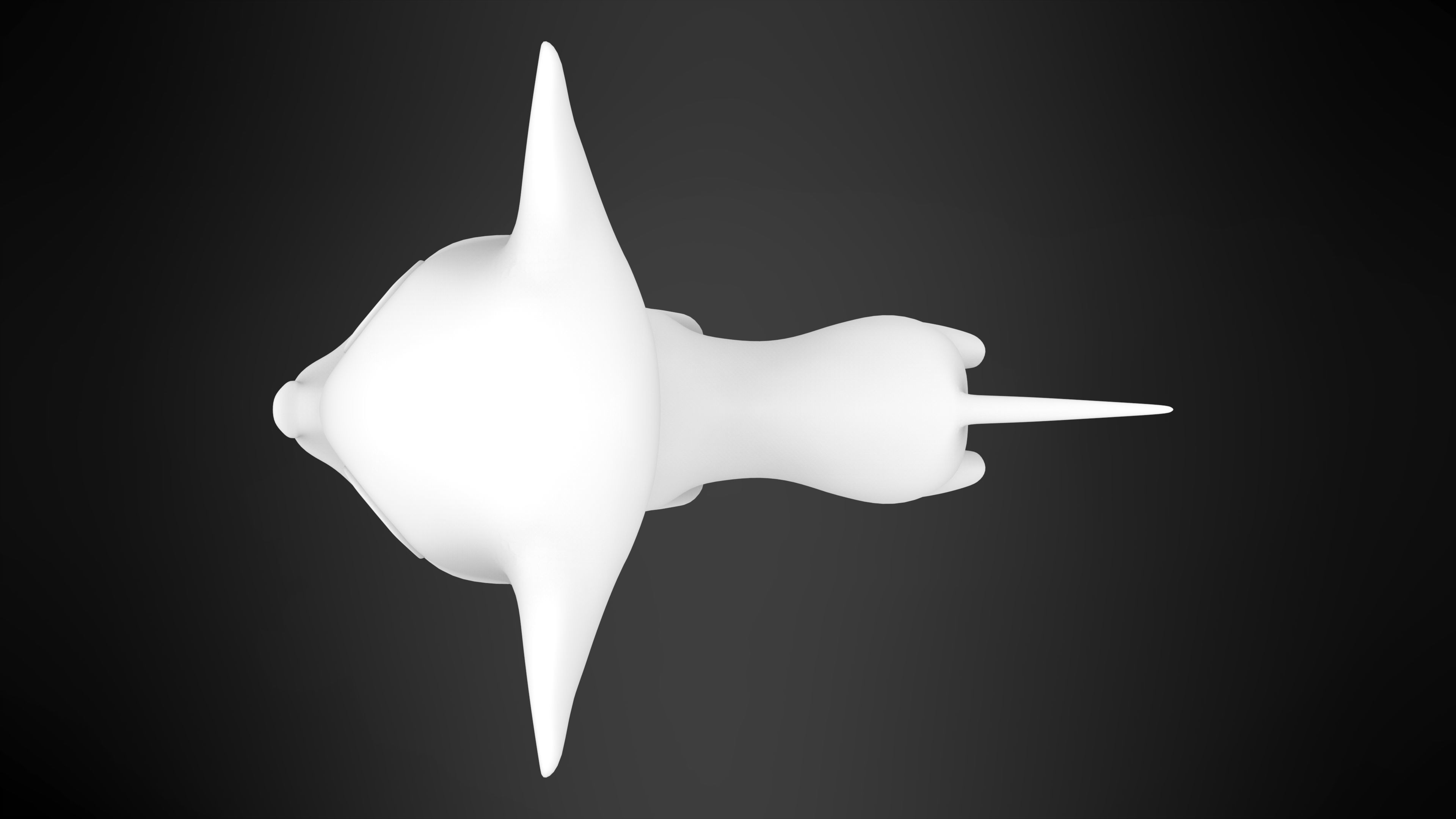 Golden Chihuahua Low-poly 3D model_9