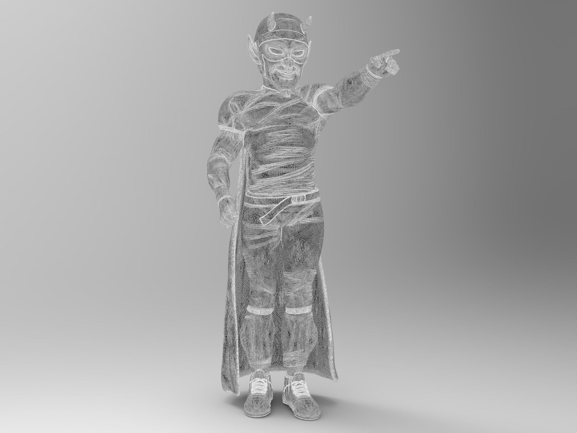 Duke mascot the Blue Devil Duke University 3D model 3D printable | CGTrader