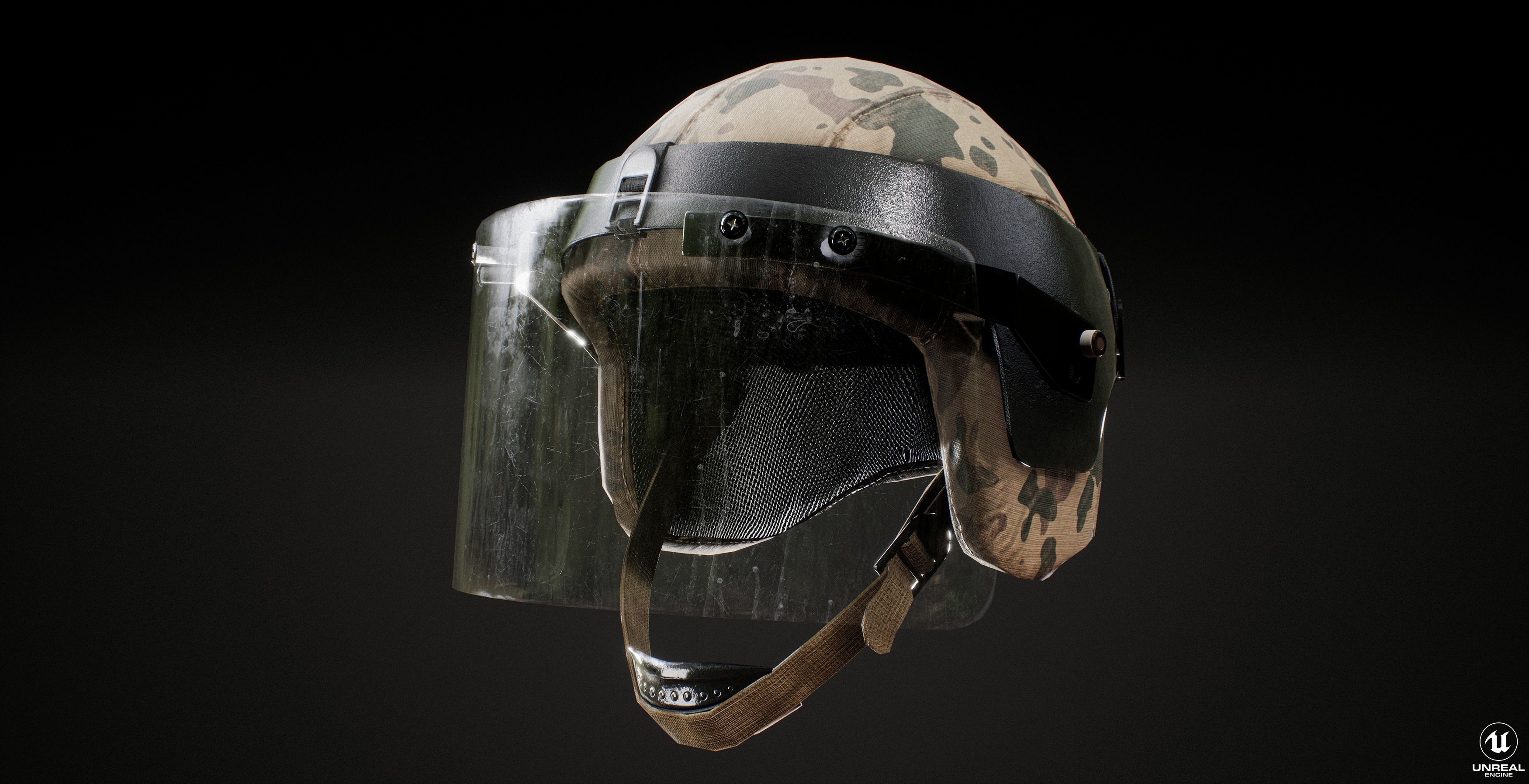 3D model Military Buletproof Helmet Kiver-M VR / AR / low-poly | CGTrader