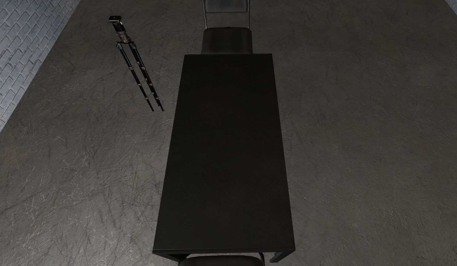 Desk and Chairs Free low-poly 3D model_3