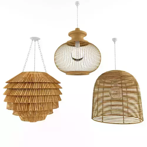 Lamp rattan bamboo outdoor