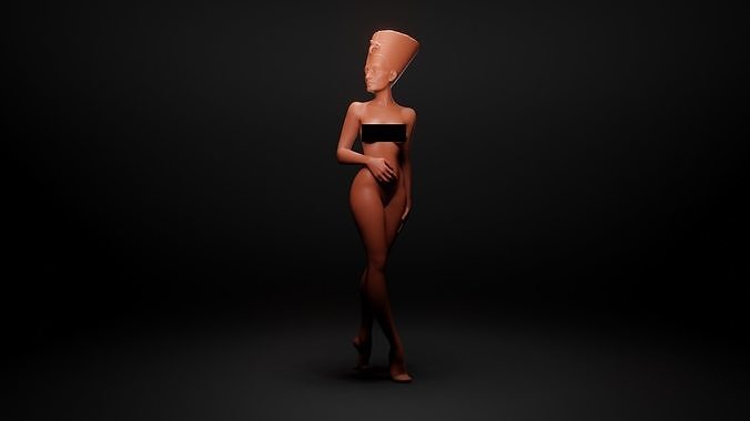 Egyptian woman 3D print model
