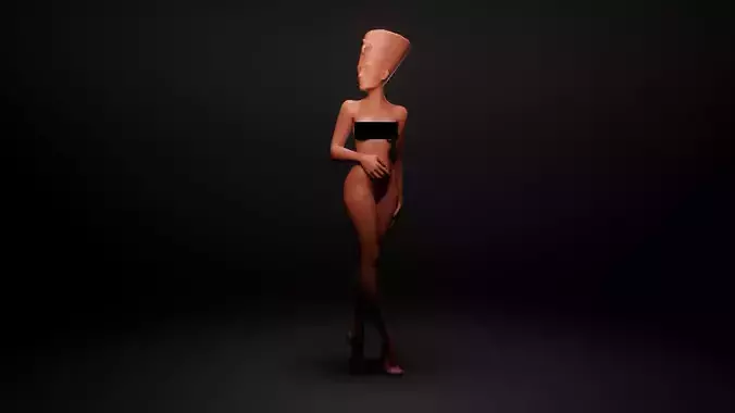Egyptian woman 3D print model