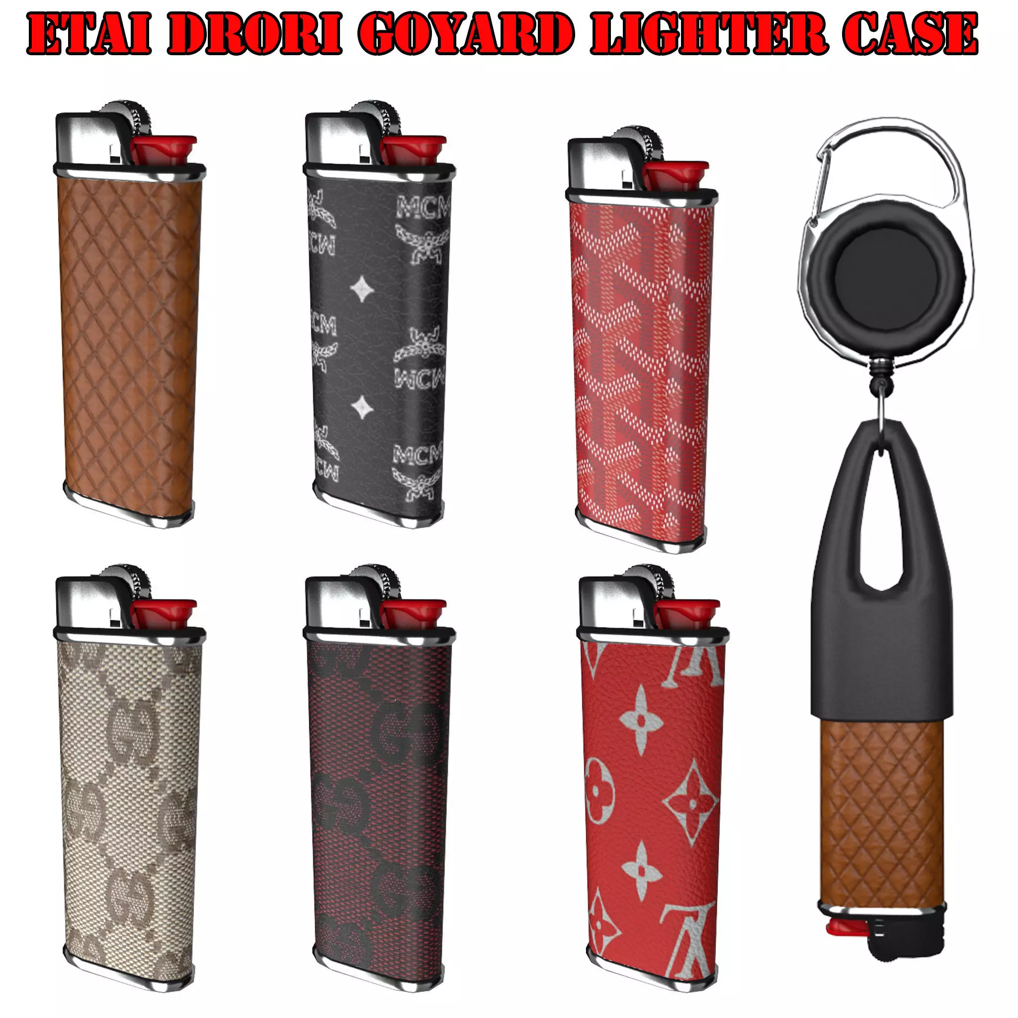 Etai Drori Goyard Lighter Case Low Poly PBR 3D Model Low-poly 3D model_0