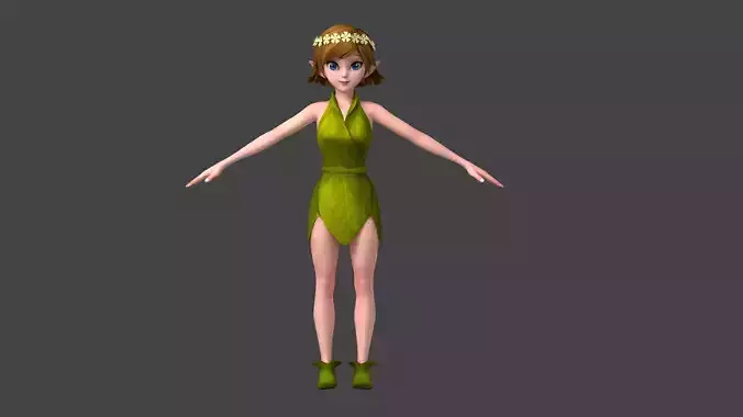 Cartoon Elf character 3D model 3D model
