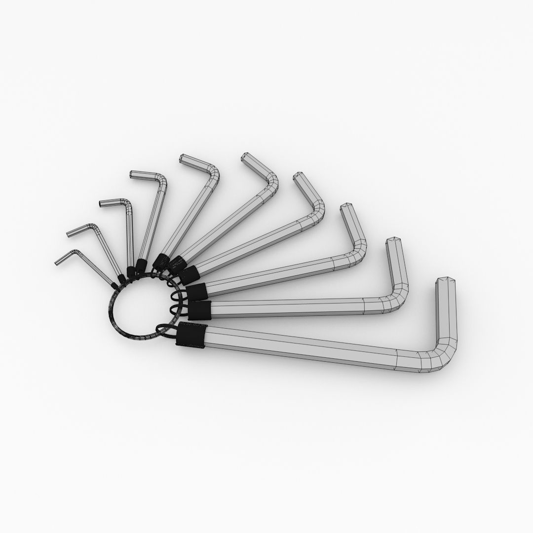 Allen Key 3D model_4