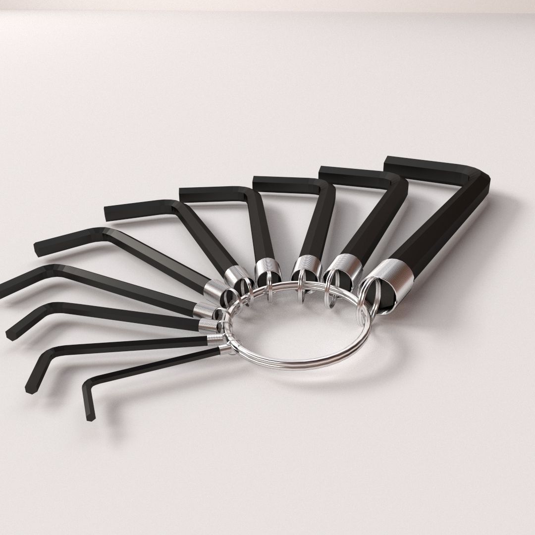 Allen Key 3D model_2