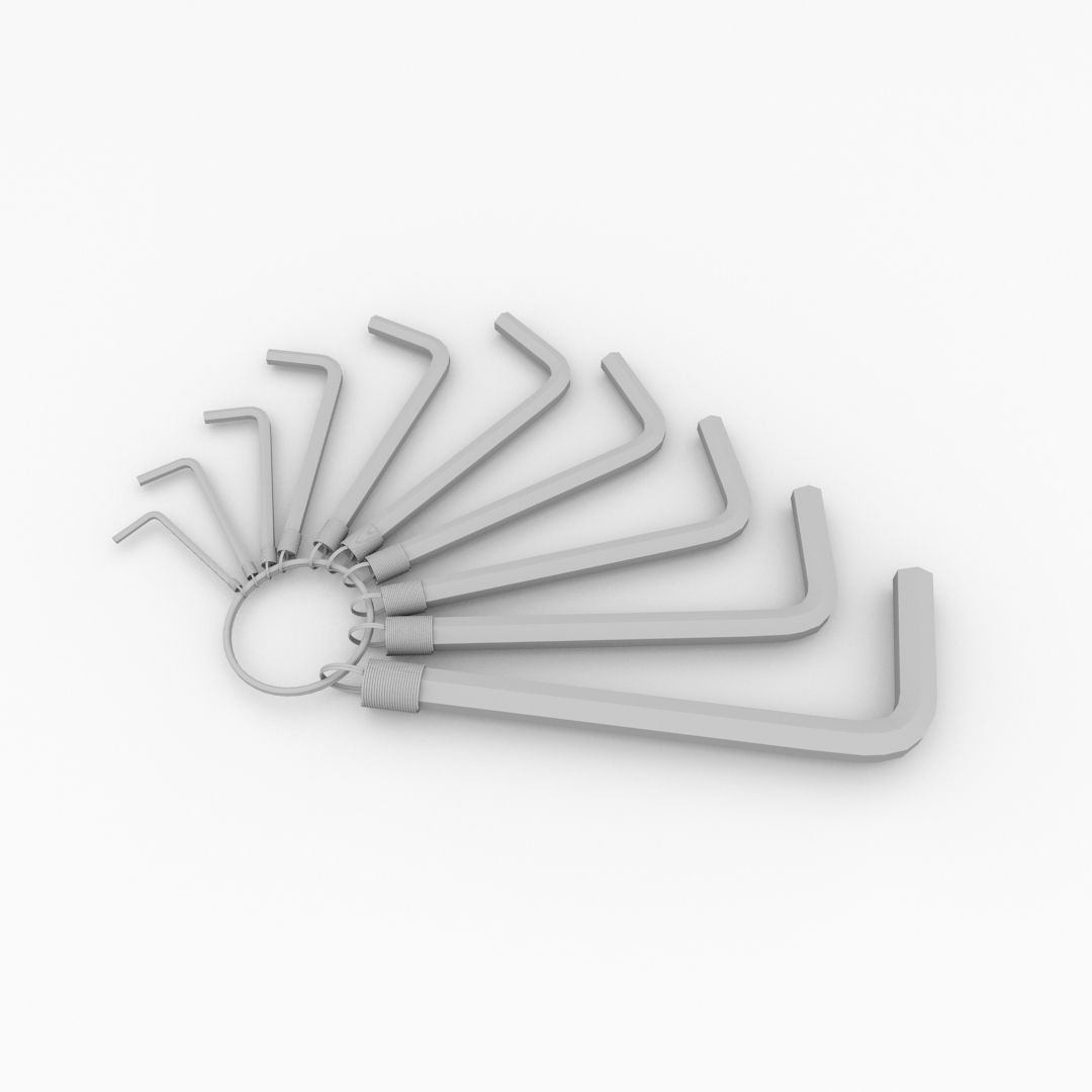 Allen Key 3D model_3