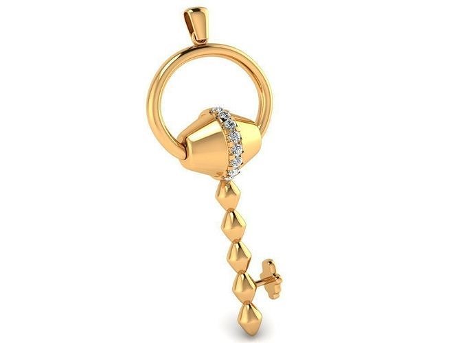 Tazzarine Diamond Pendant Model 4 3D print model