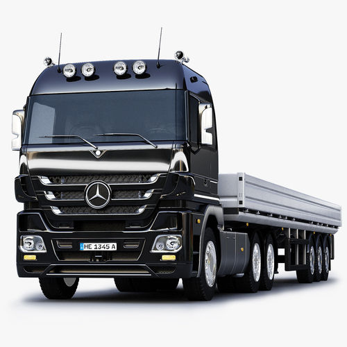 Mercedes Benz Actros Trailer Truck 3D model