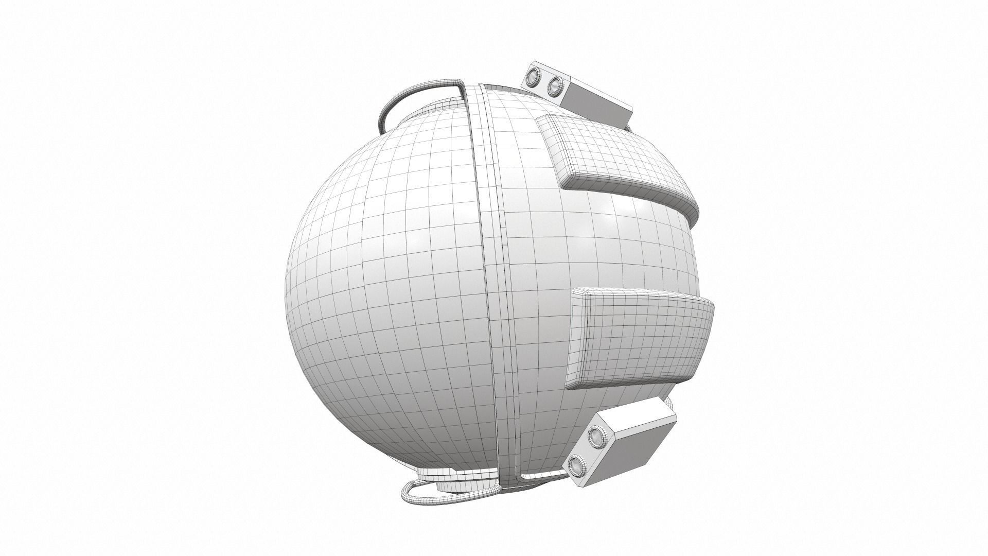 Astronaut space helmet sp-1 3D model_14
