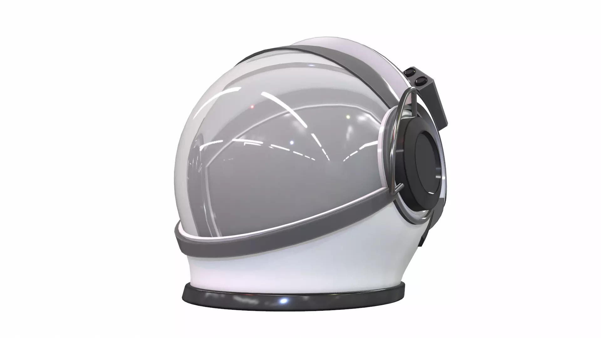 Astronaut space helmet sp-1 3D model_0