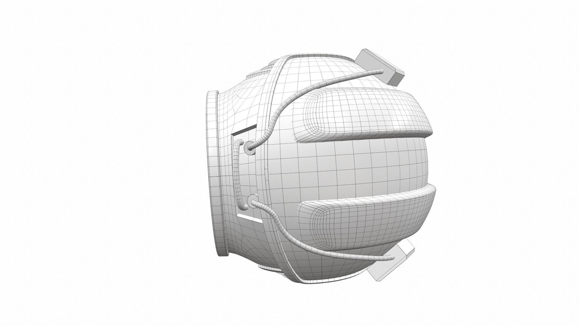 Astronaut space helmet sp-1 3D model_12