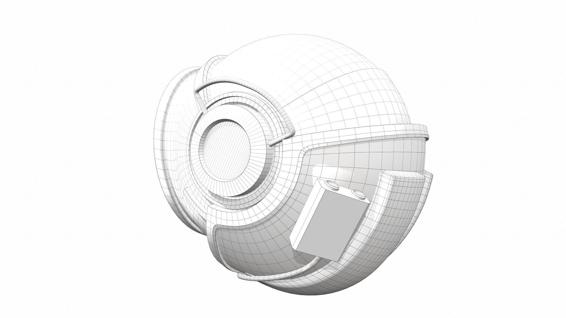 Astronaut space helmet sp-1 3D model_9