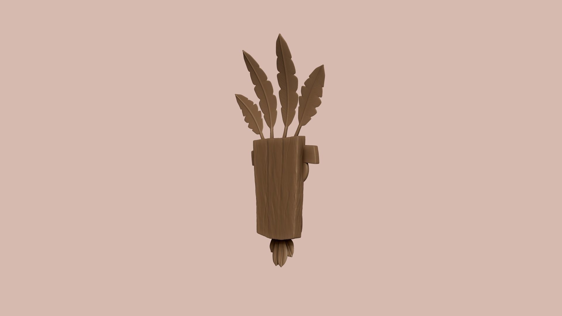 Crash Bandicoot - Aku Aku Mask - CGI and Printable Low-poly 3D model_11