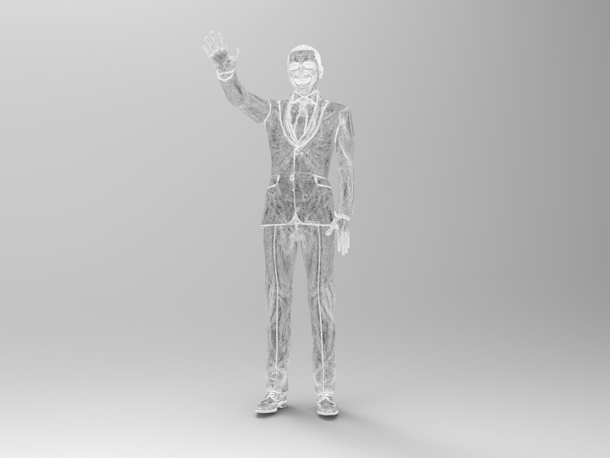 Barack Hussein Obama  3D print model_4